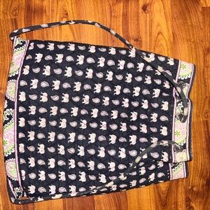 Vera Bradley Navy and Pink Patterned Backpack